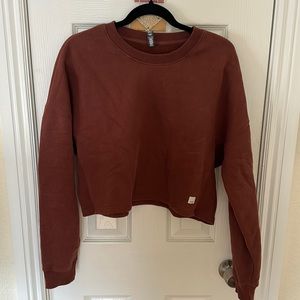 Women’s Vuori red/brown cropped sweatshirt